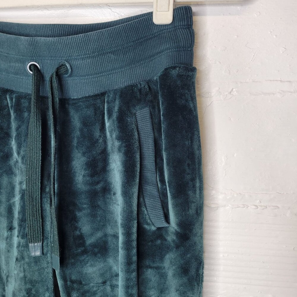 Athleta Women's XXS Double Cozy Karma Jogger Green Fleece Lined Pull On - Picture 3 of 6